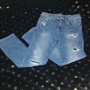 Boys Size 12 Blue Distressed Old Navy Jeans